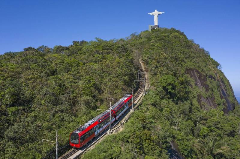 Corcovado-Zug - Tren de Corcovado - Corcovado trein - Trem do Corcovado