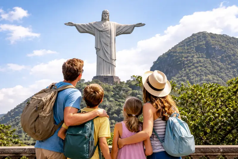 Visita il Cristo Redentore con i bambini