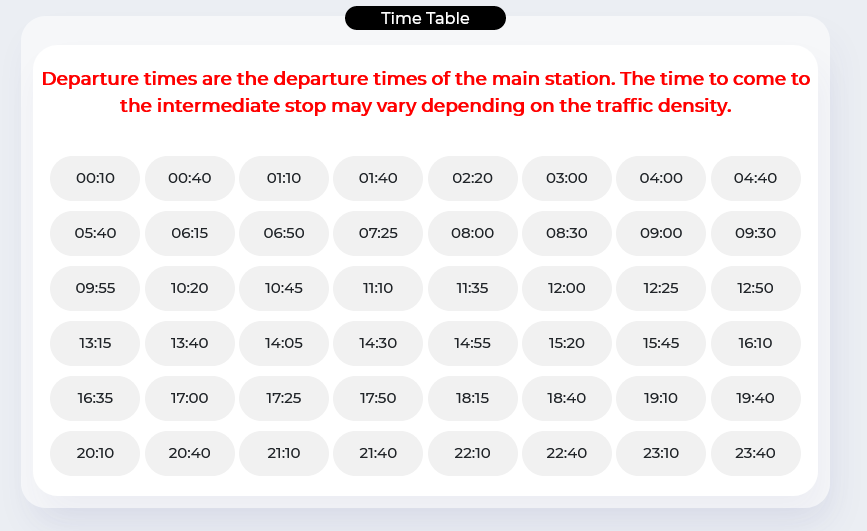 расписание автобуса из аэропорта Стамбула на Султанахмет