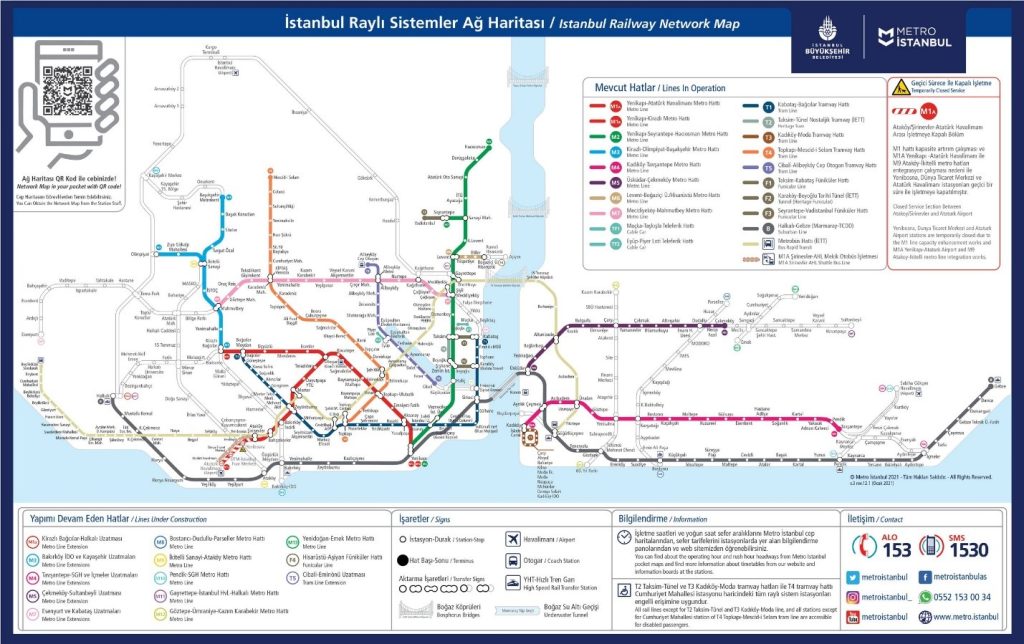 Схема маршрута метробус на транспортной карте