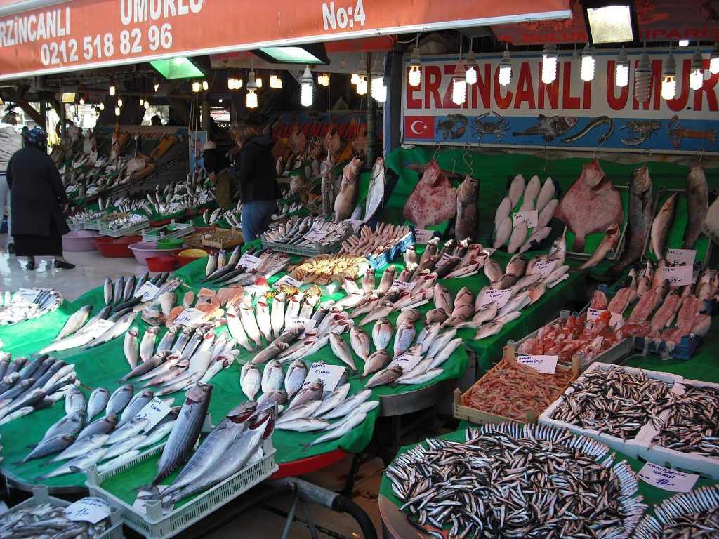 Рыбный рынок в Стамбуле