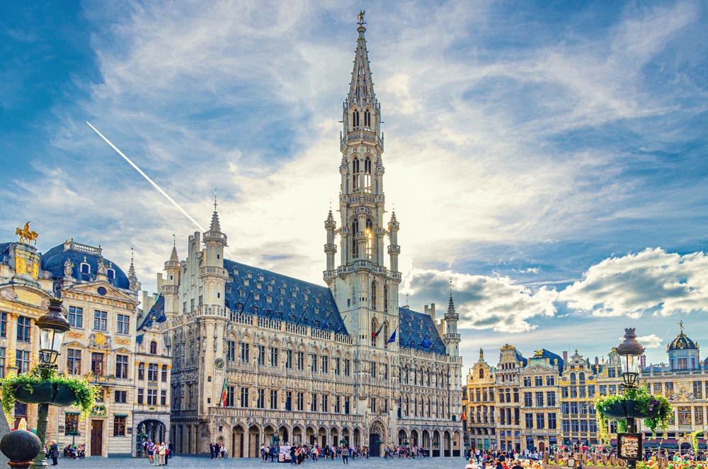 The,Grand-place,Grote,Markt,Big,Market,Square,In,Brussels,City