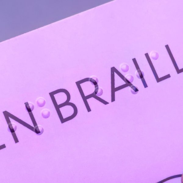 Etiquetas Bobina Vino Barniz Braille