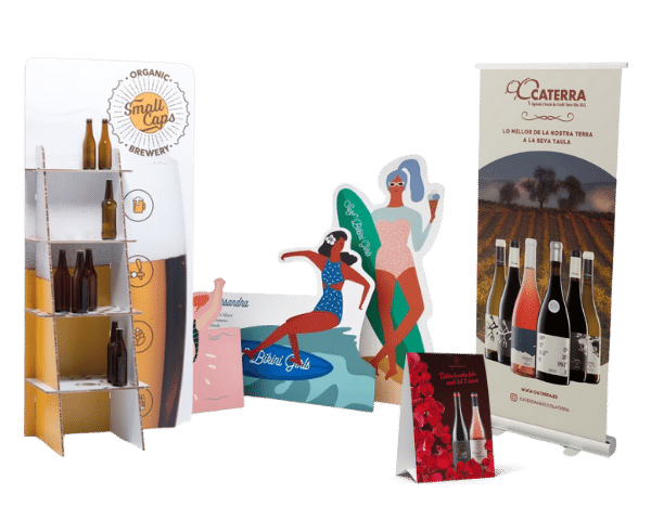 Expositores, Roll-ups y PLV para ferias de vino