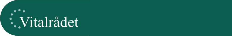 Banner med Vitalrådets logo