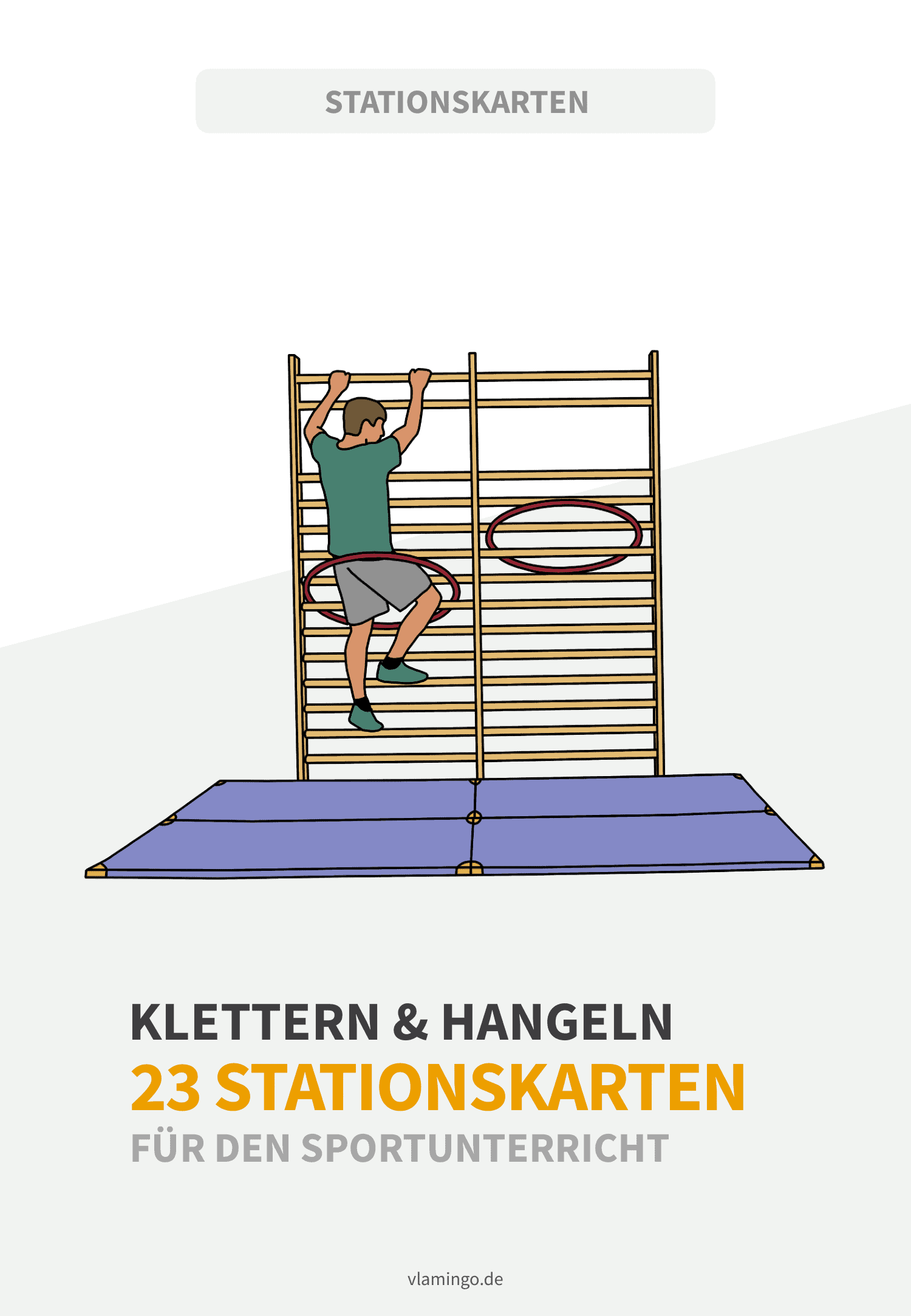 Klettern & Hangeln an Turngeräten - 23 Stationskarten für den Sportunterricht