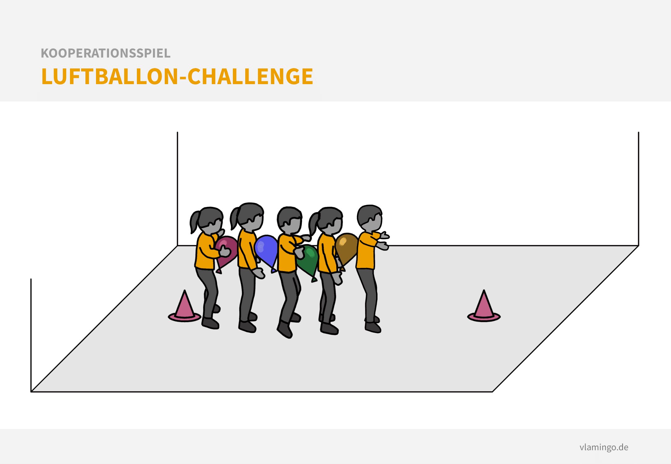 Kooperationsspiel: Luftballon-Challenge