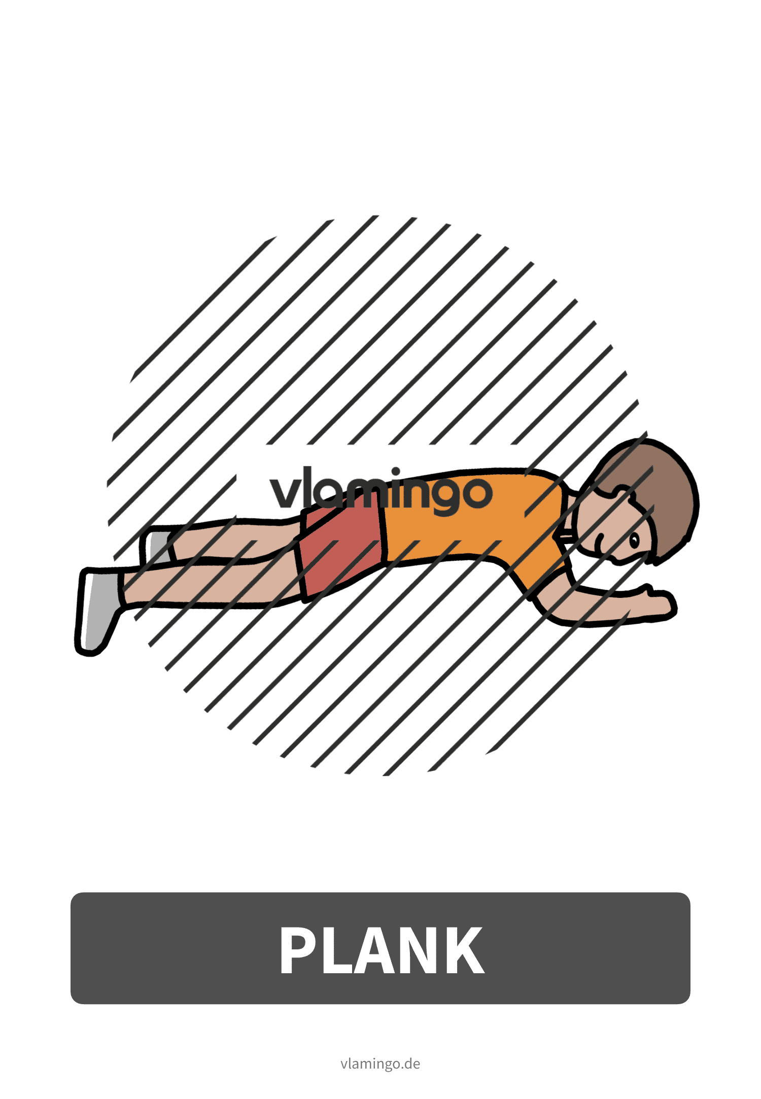Bewegungskarte - Plank