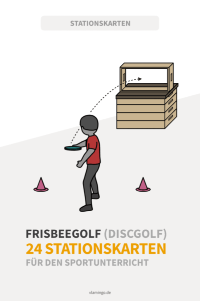 Frisbeegolf - 24 Stationskarten für den Sportunterricht