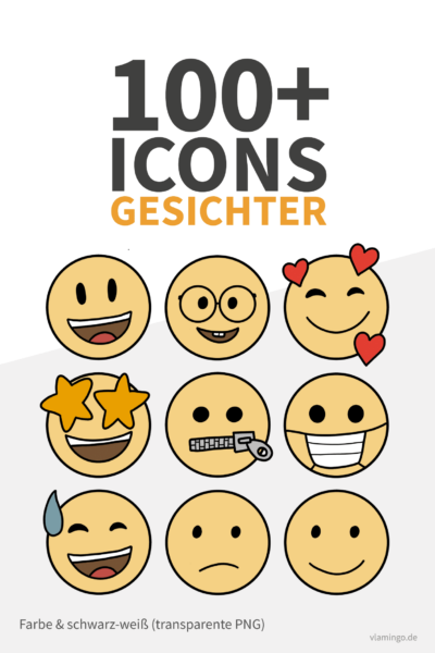 Icons - Smileys - Emojis - 100+ Cliparts