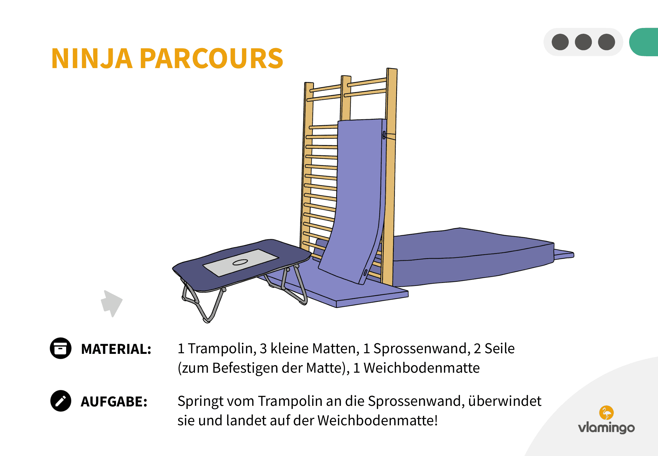 Ninja Parcours - Station 43 - Springen Ninja Parcours - Station 43 - Springen