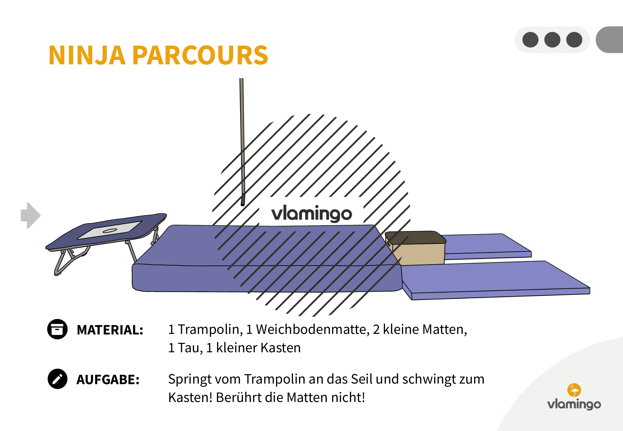 Ninja Parcours - Station 52 - Schwingen Ninja Parcours - Station 52 - Schwingen