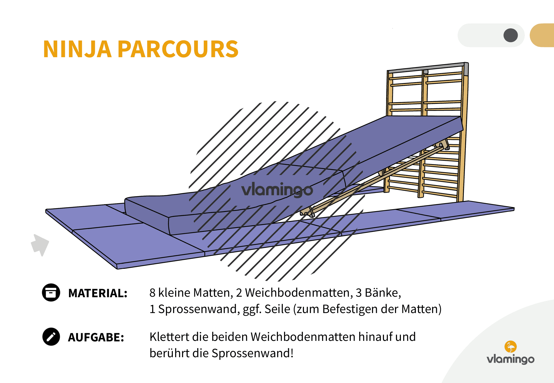 Ninja Parcours - Station 55 - Klettern & Hangeln Ninja Parcours - Station 20 - Springen