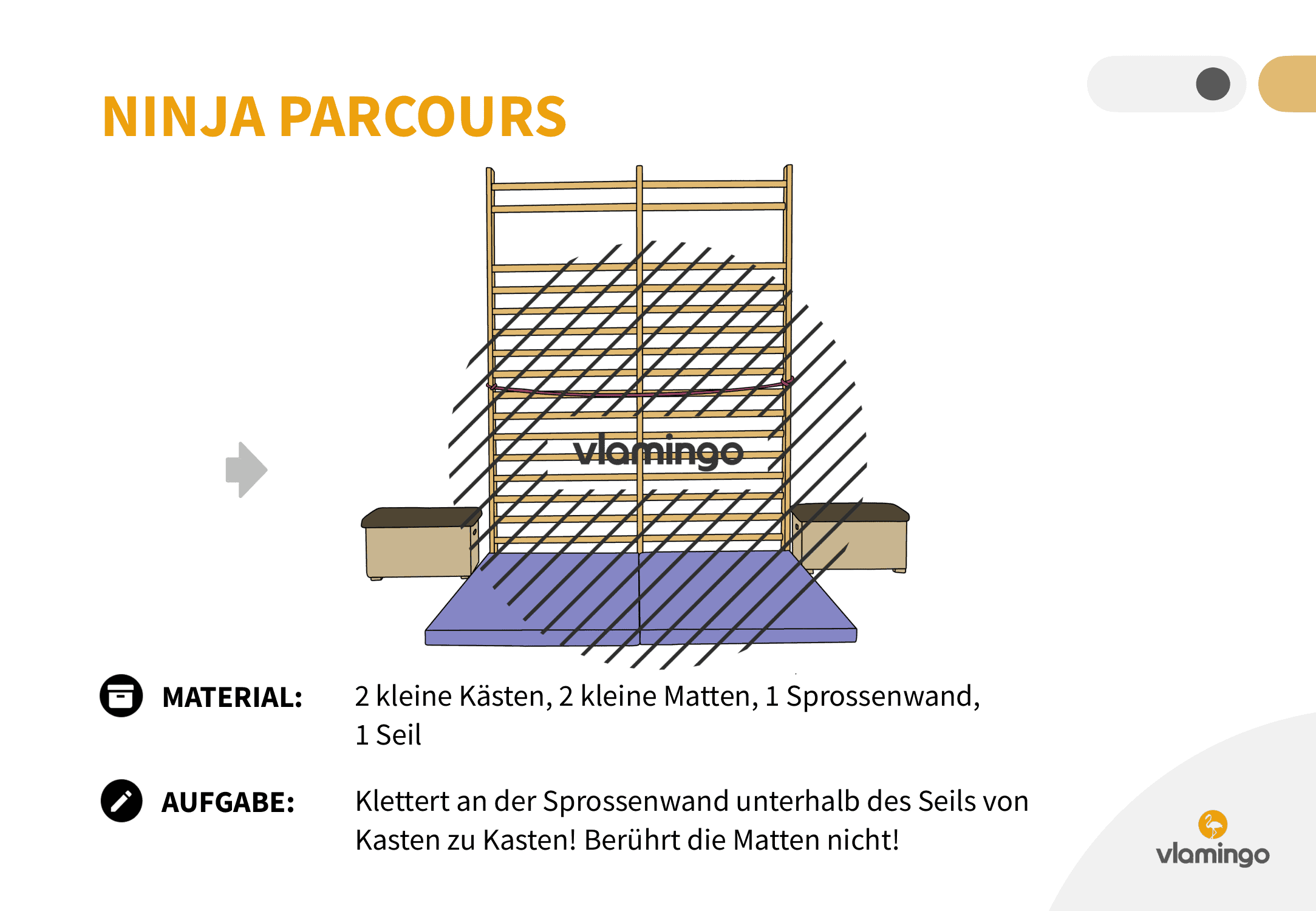 Ninja Parcours - Station 57 - Klettern & Hangeln Ninja Parcours - Station 57 - Klettern & Hangeln