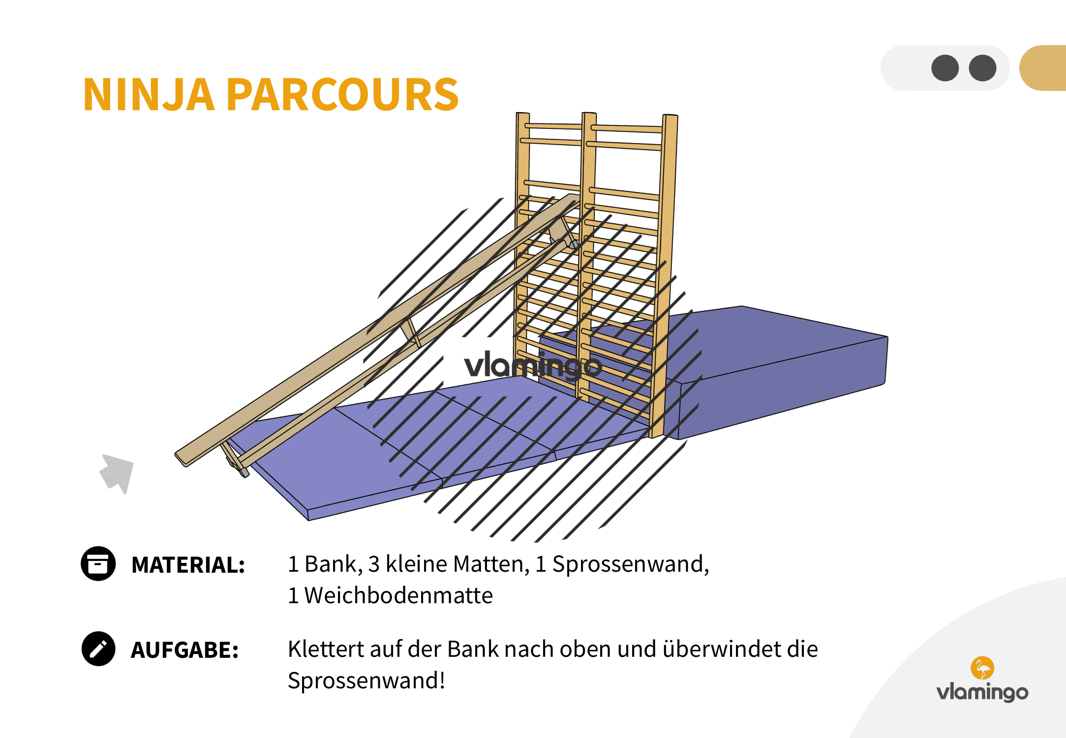 Ninja Parcours - Station 58 - Klettern & Hangeln Ninja Parcours - Station 58 - Klettern & Hangeln