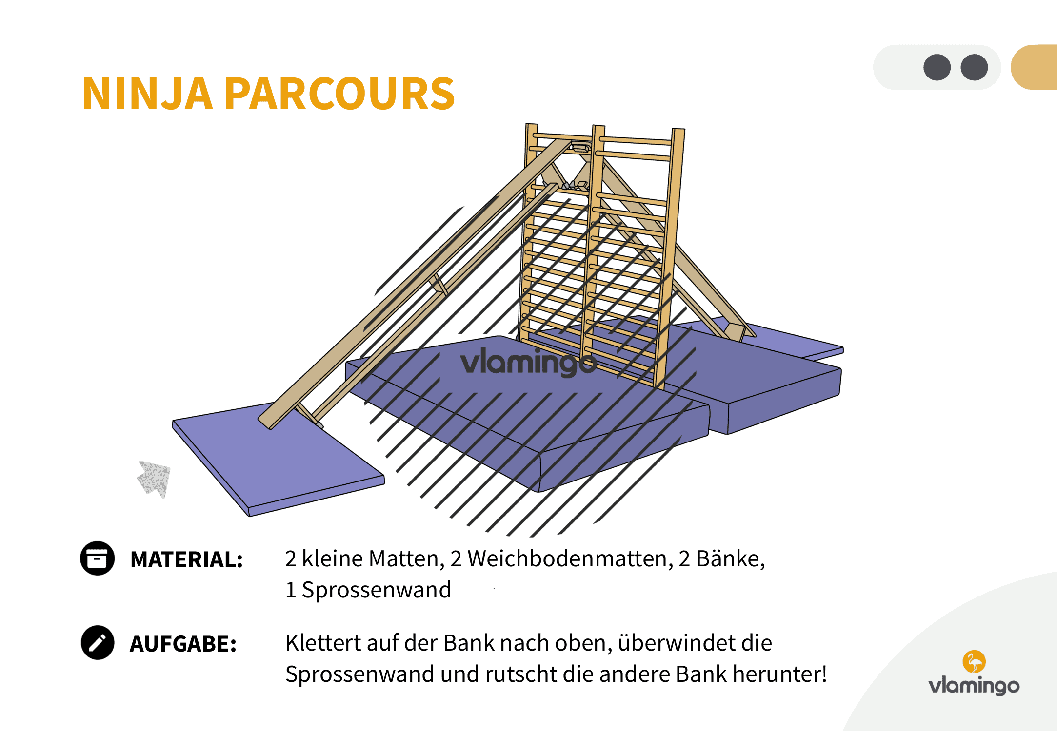 Ninja Parcours - Station 59 - Klettern & Hangeln Ninja Parcours - Station 59 - Klettern & Hangeln