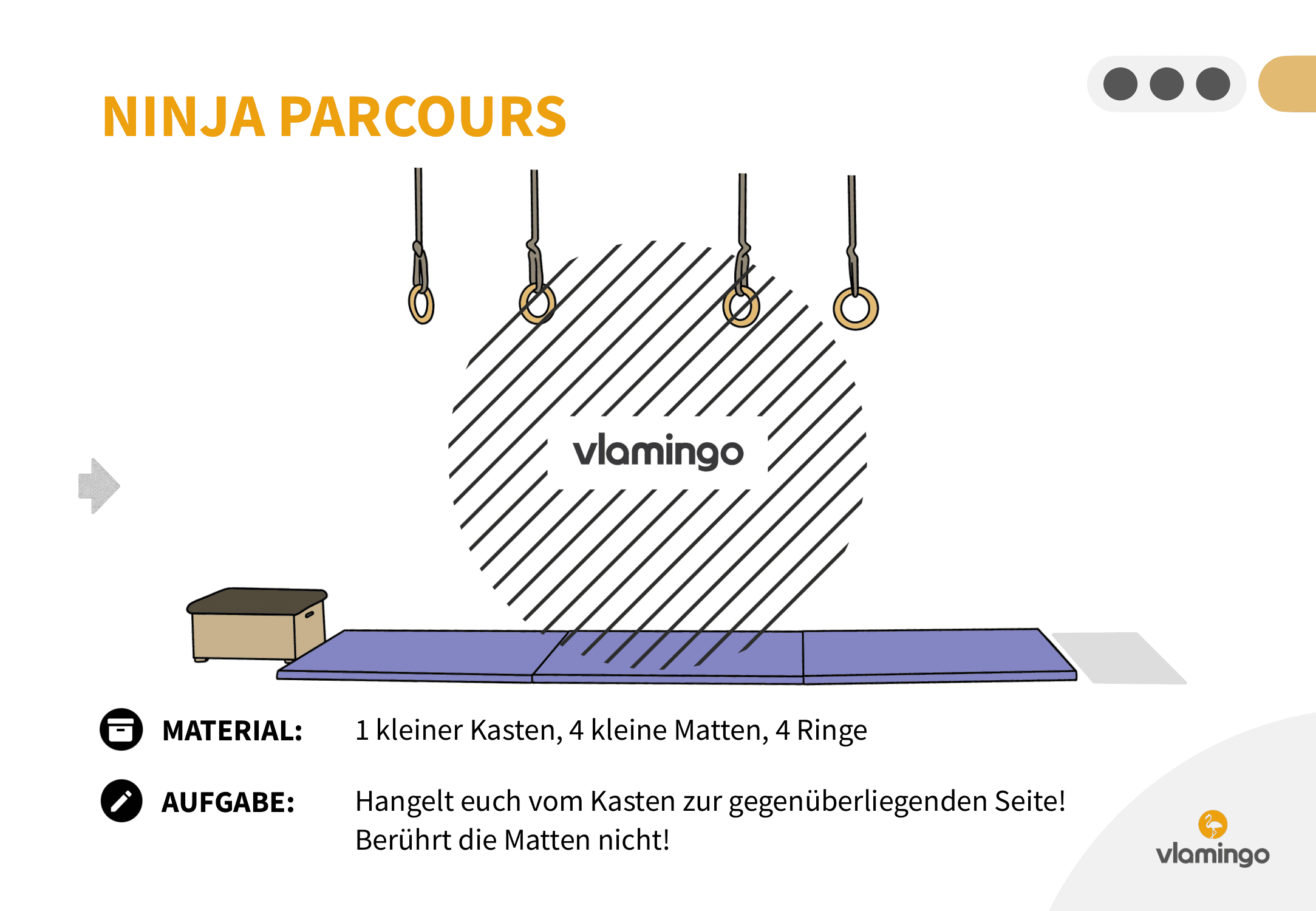 Ninja Parcours - Station 63 - Klettern & Hangeln Ninja Parcours - Station 63 - Klettern & Hangeln