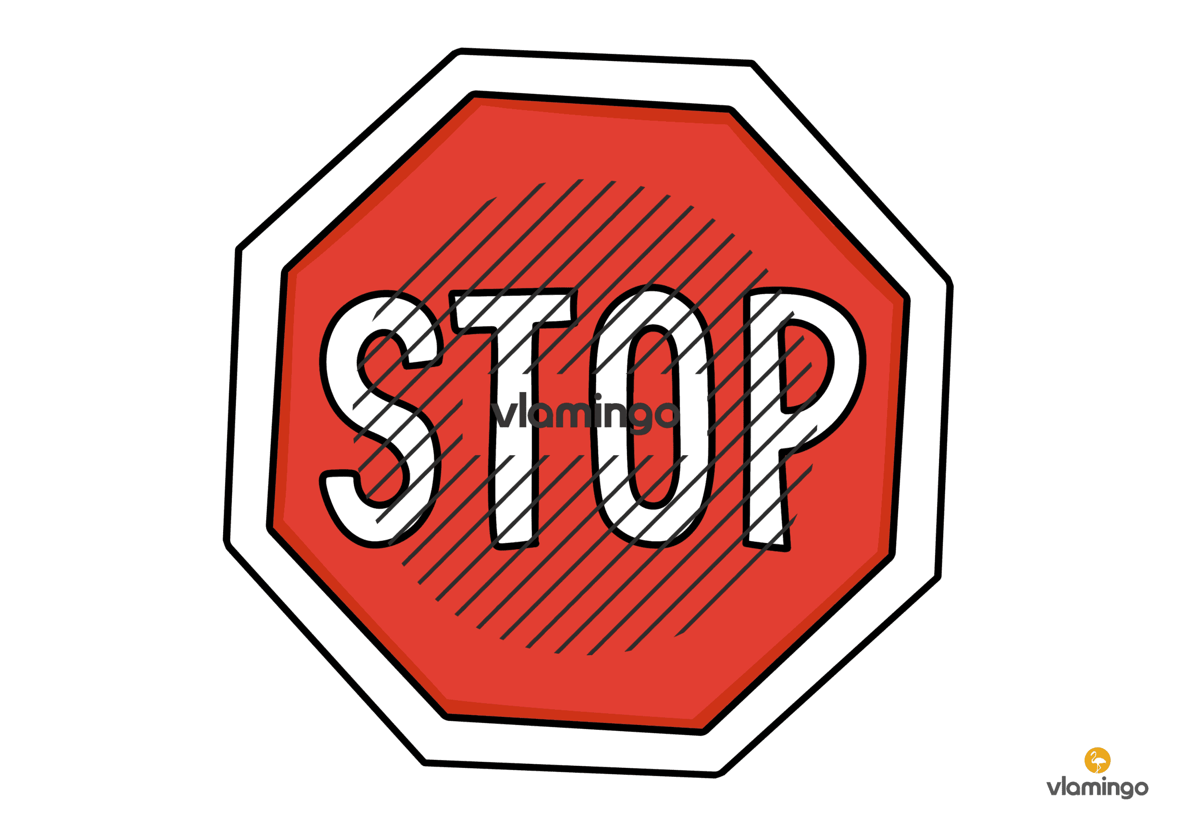 Bobby-Führerschein - Verkehrsschild - Stop Bobby-Führerschein - Verkehrsschild - Stop