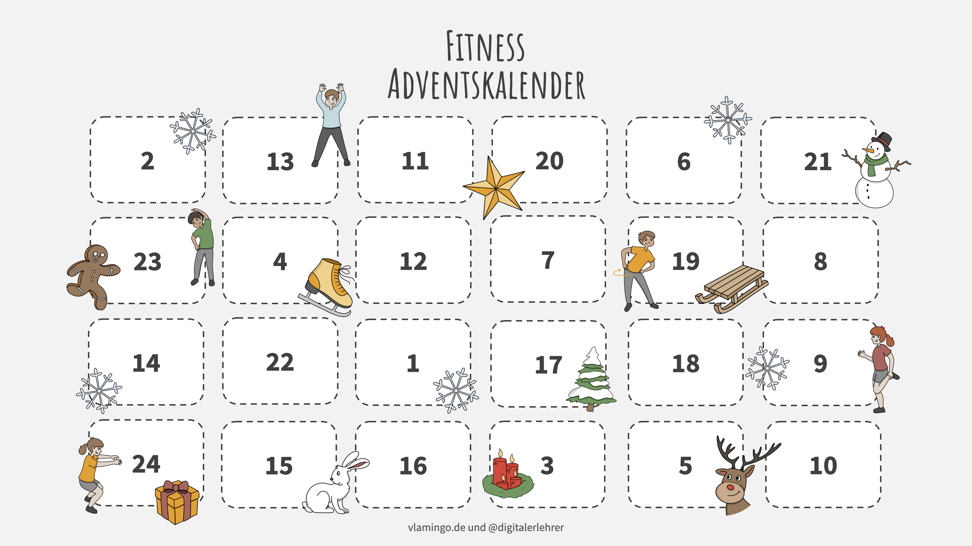 Fitness-Adventskalender - Vorschau