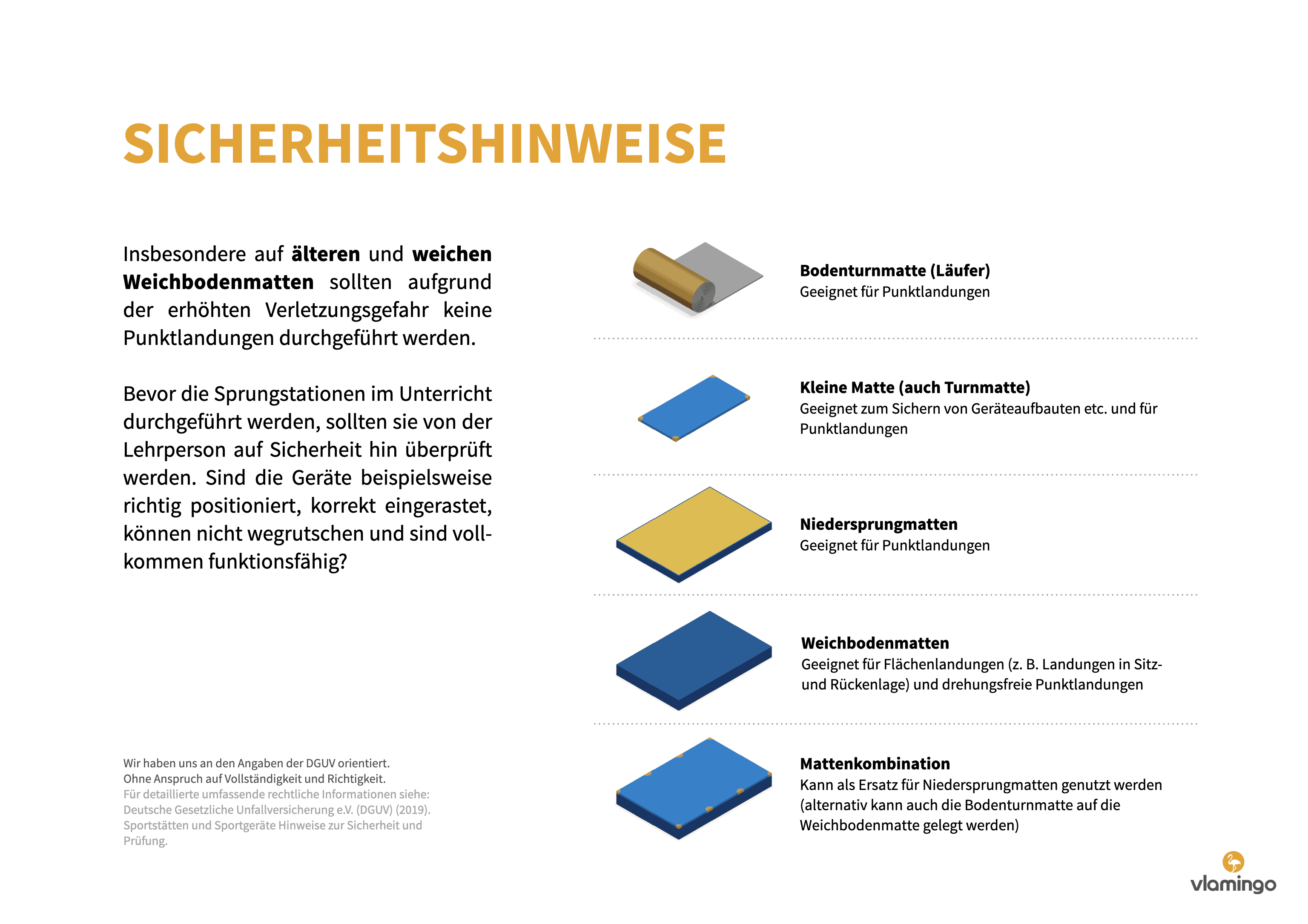 Springen - Sicherheitshinweise