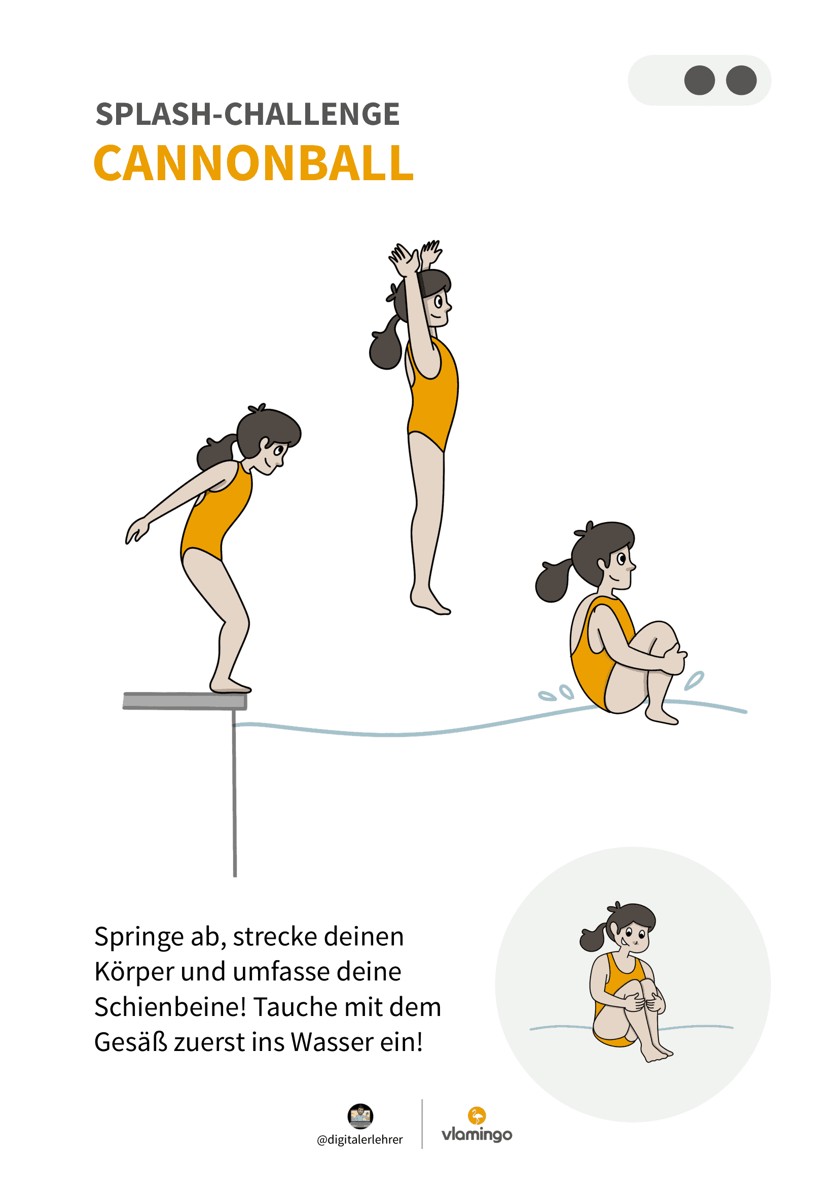 Arschbomben-Challenge - Sprung 4 (Schwimmunterricht)