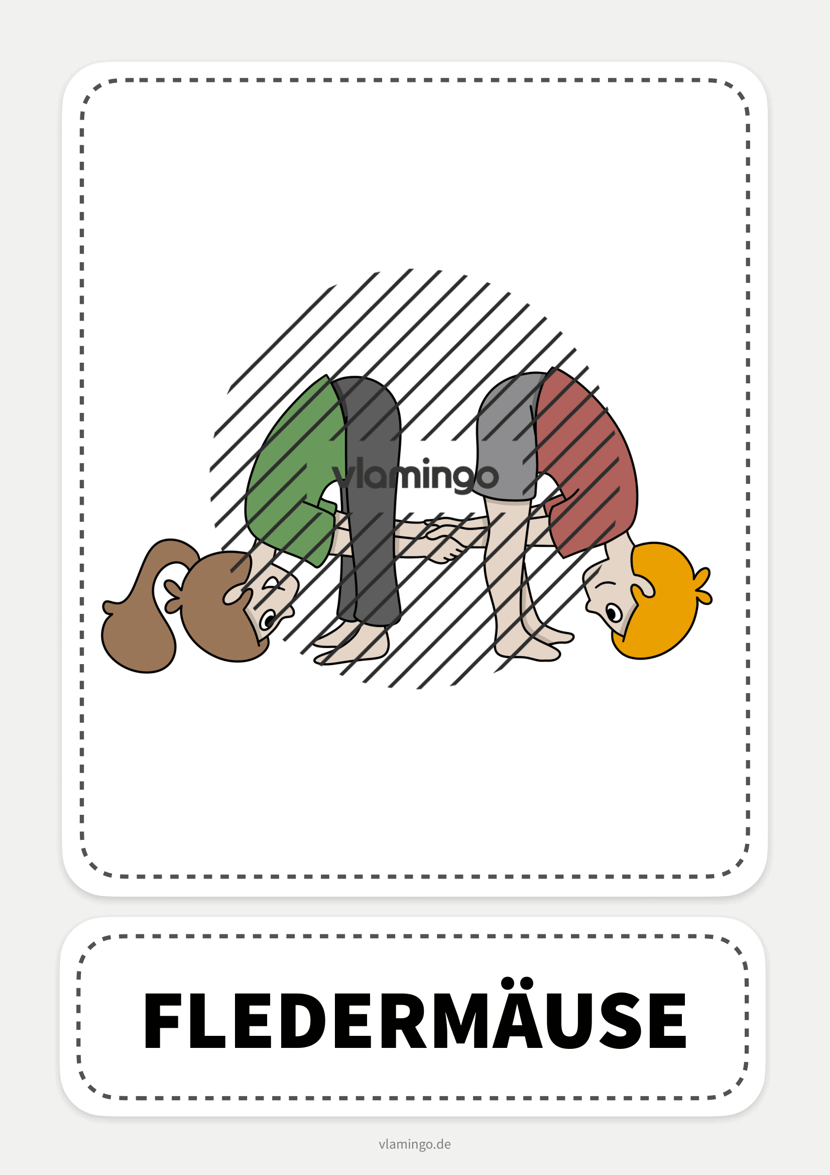 Partner-Yoga - Fledermäuse