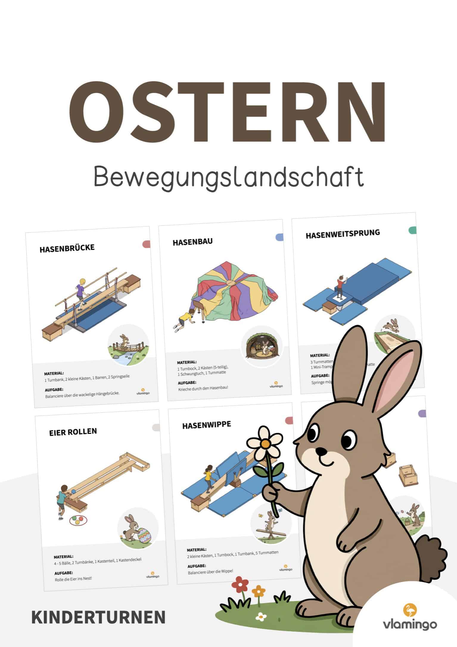 Bewegungslandschaft - Ostern - Kinderturnen