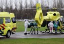 Coronahelikopter plaatst patient over vanuit Amsterdam UMC naar Groningen
