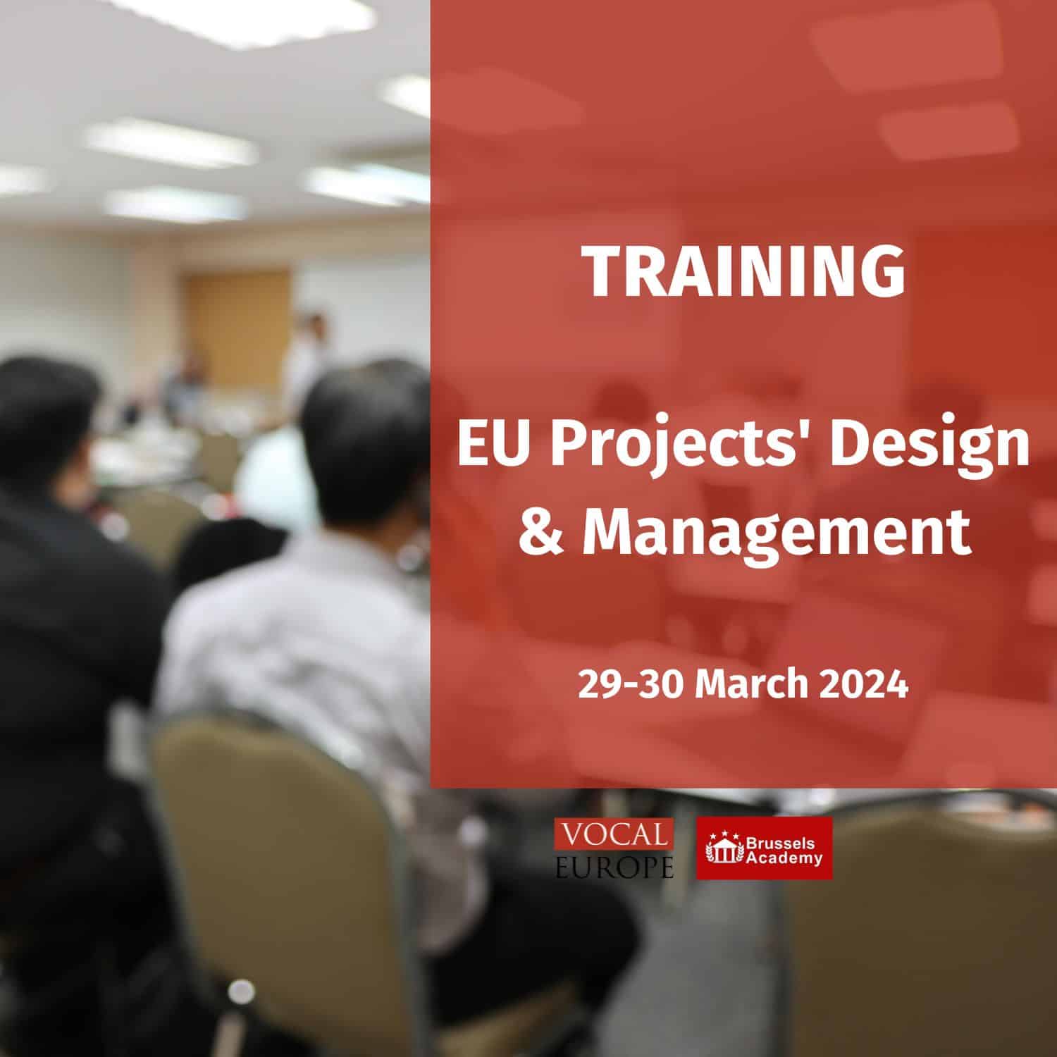 TRAINING EU Projects Design And Management 29 30 March 2024   29 30 March 