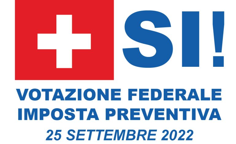 Legge federale imposta preventiva: votiamo si