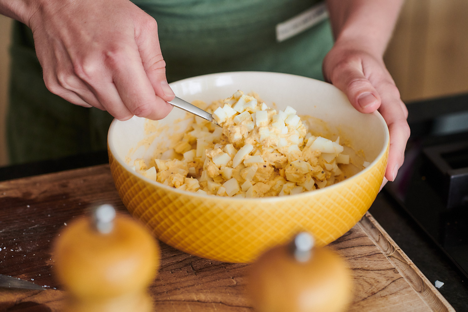 snelle simpele eiersalade