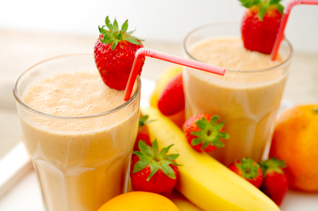 smoothie-aardbei-banaan-sinaasappel