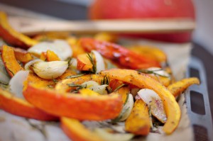 Gegrilde pompoen uit de oven