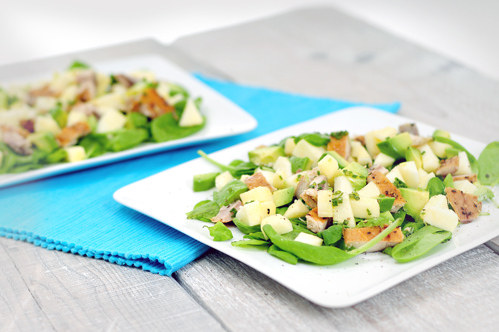 Makreelsalade met appel en avocado