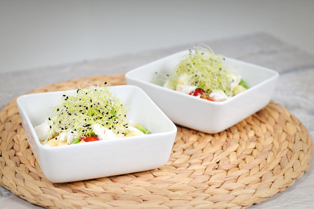 Avocadosalade met preischeutjes