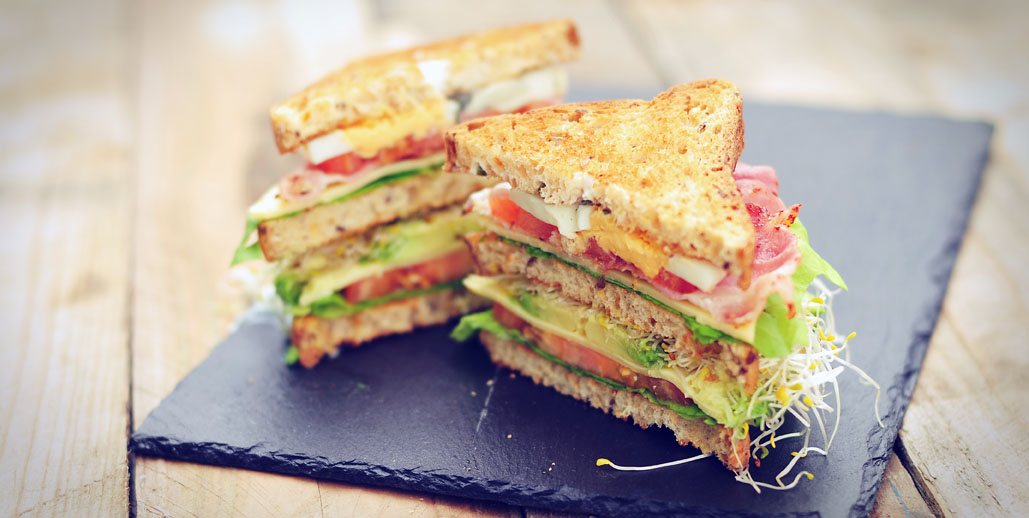 Glutenvrije club sandwich van dr. schar brood