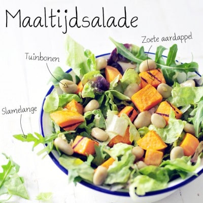 Maaltijdsalade met zoete aardappel