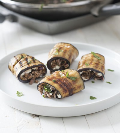 Aubergine rolletjes