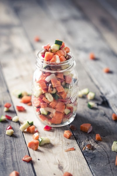 Lunchen met een salade