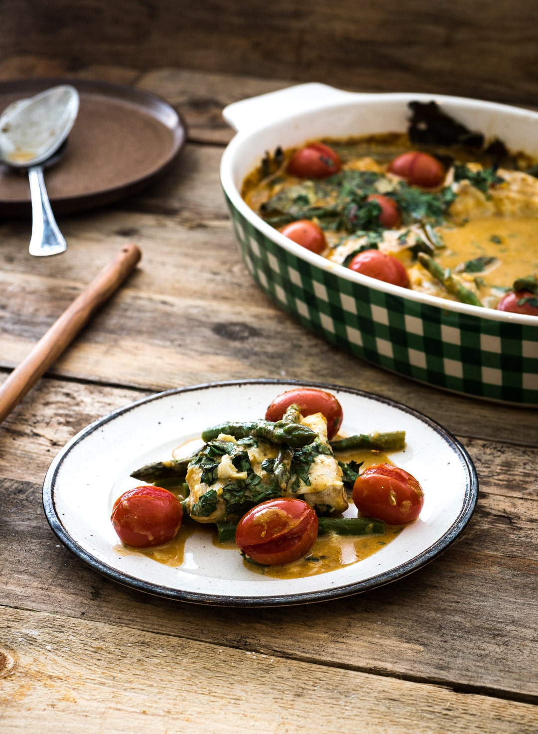 kabeljauw curry uit de oven