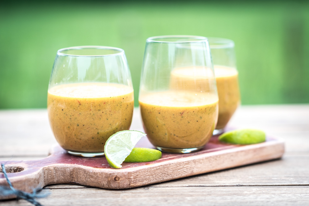 gazpacho van gegrilde groenten