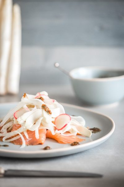 salade gerookte zalm