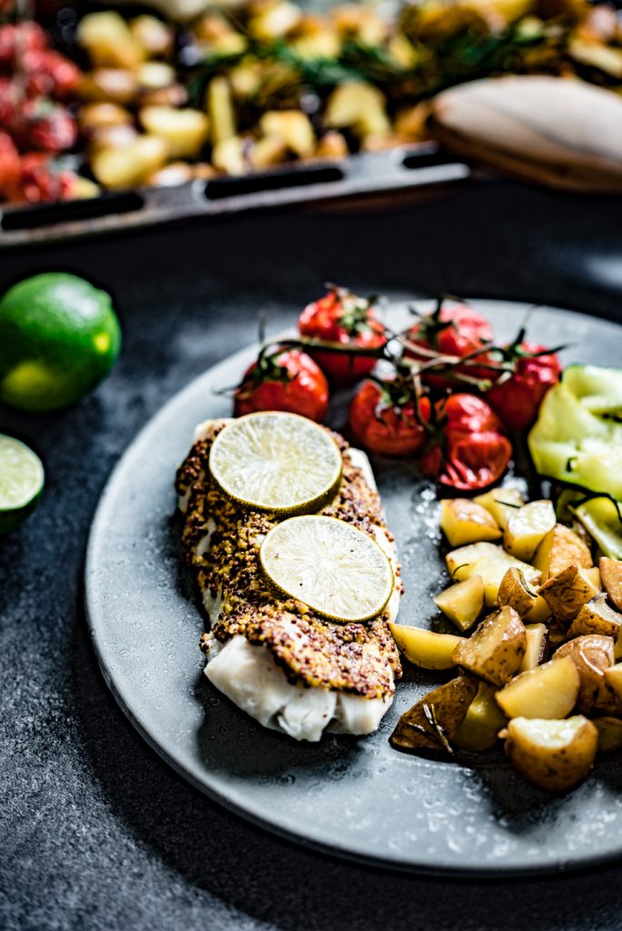 kabeljauw uit de oven met krieltjes