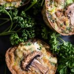 mini quiche met gebakken champignon