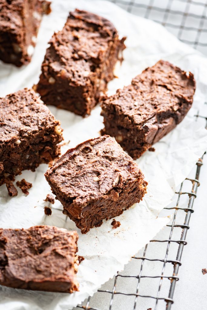 vegan brownies van zoete aardappel