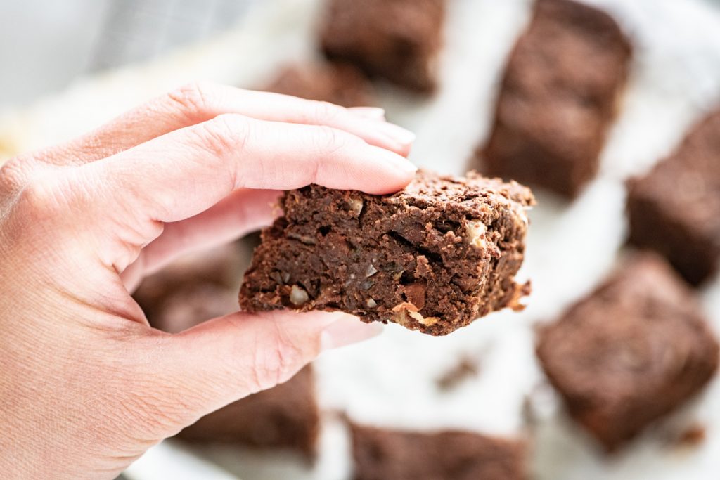 brownies van zoete aardappel