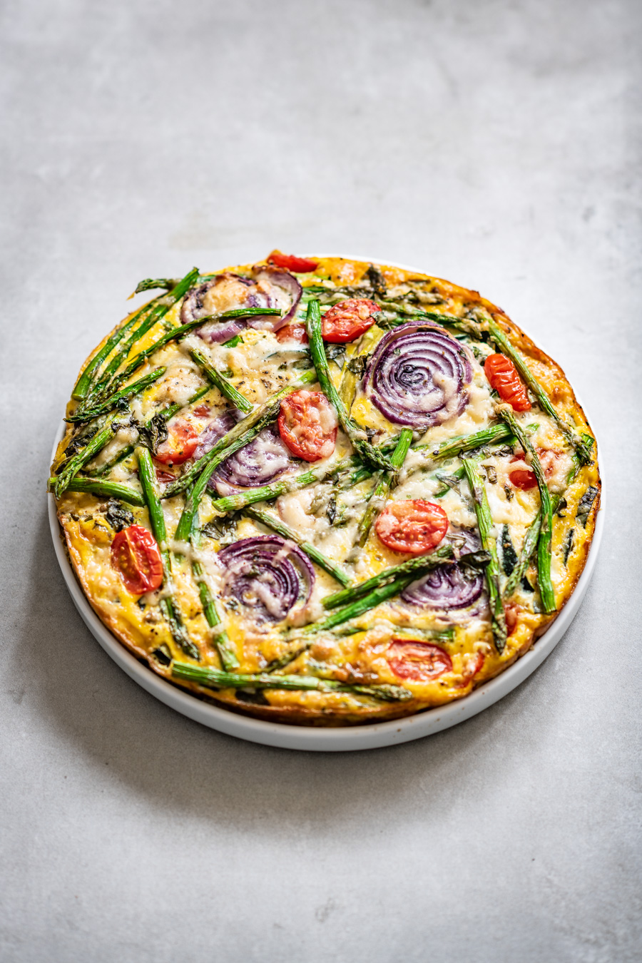 quiche met gehakt en aspergetips