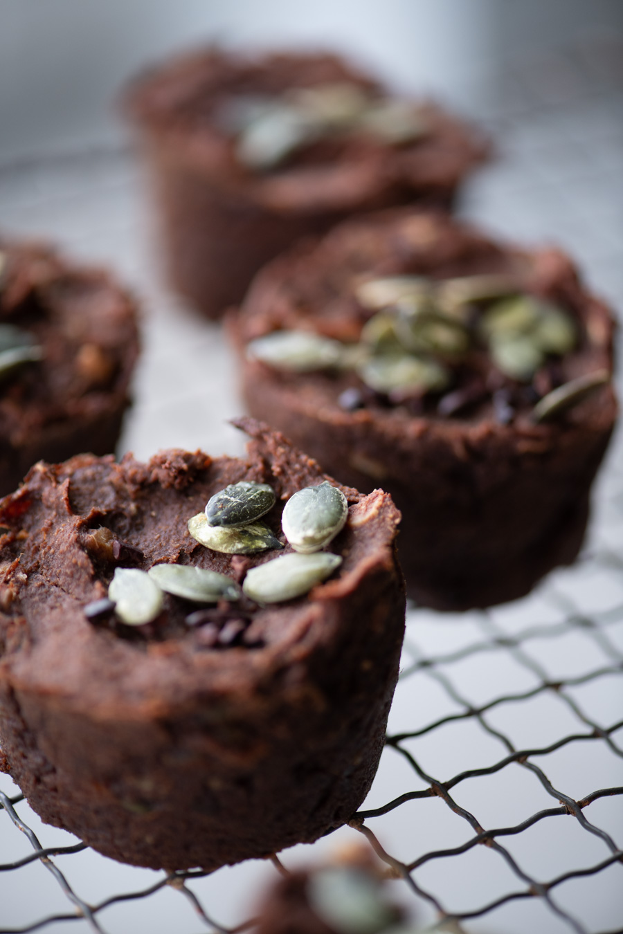 chocolade muffins van zoete aardappel