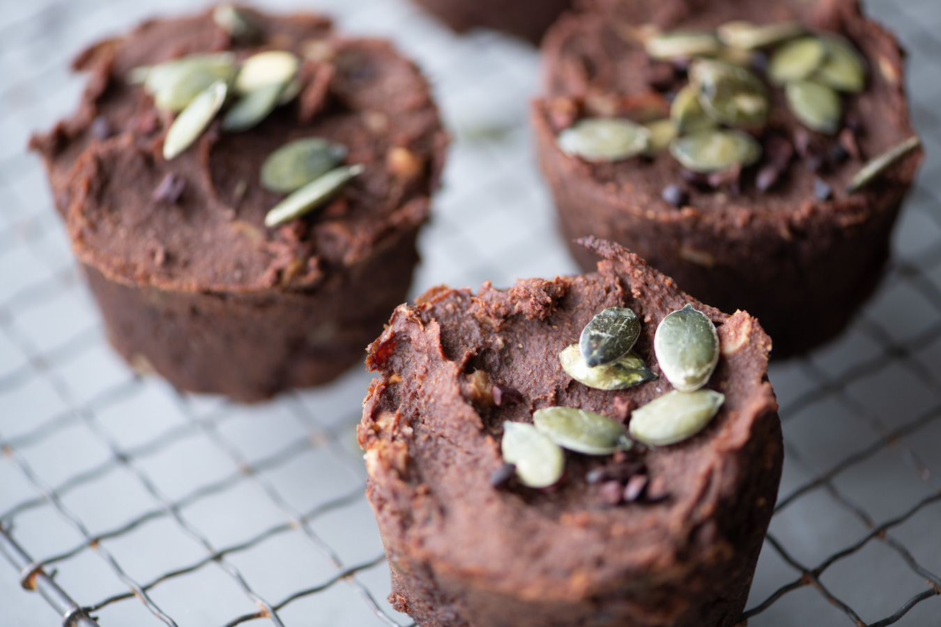 chocolade muffins van zoete aardappel