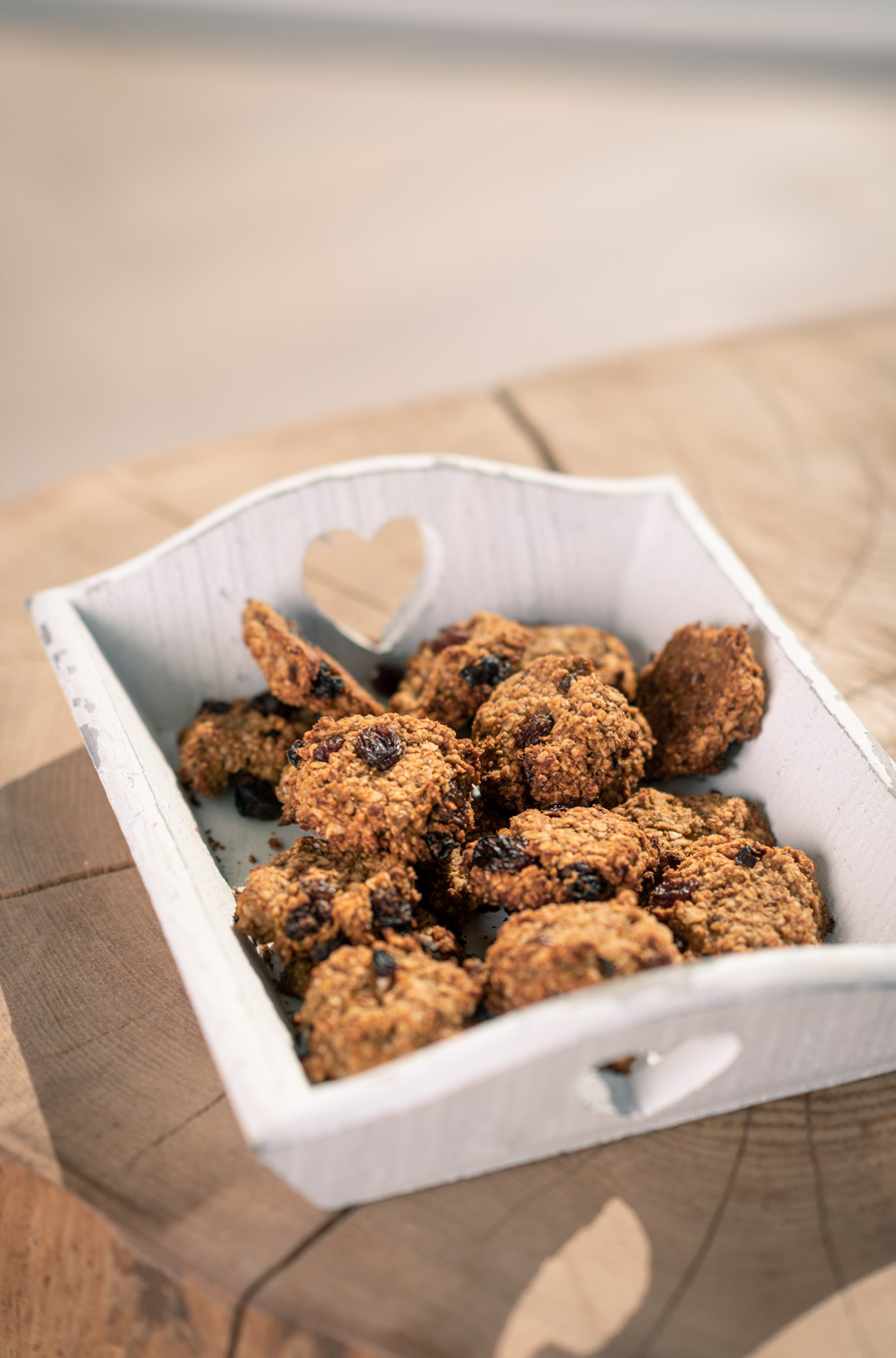 havermoutkoekjes met pindakaas